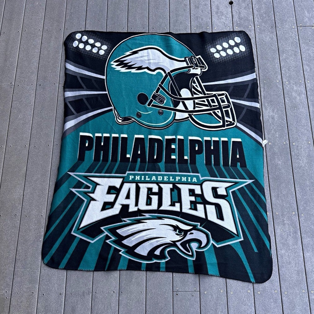 Northwest Philadelphia Eagles NFL Throw Blanket 50x60 Green/Black